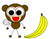 Desenho Macaco 2 pintado por Milena