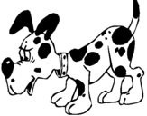 Desenho Cão pintado por gabriela