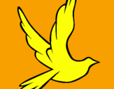 Desenho Pomba da paz a voar pintado por Gabriel gpaiva