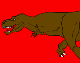 Desenho Tiranossaurus Rex pintado por BMX
