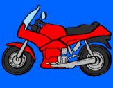 Desenho Motocicleta pintado por Gregório