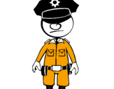 Desenho Agente de polícia pintado por MATHEUS