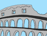 Desenho Coliseu pintado por -Paty-