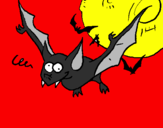 Desenho Morcego louco pintado por nunex