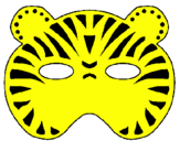 Desenho Tigre pintado por qwerty