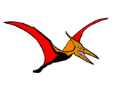 Desenho Pterodáctilo pintado por Pteranodon