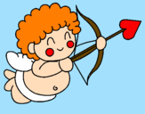 Desenho Cupido  pintado por Bibia
