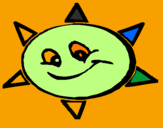 Desenho Sol sorridente pintado por ghyc bvzsazrfgtyhytews3rf