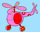 Desenho Helicoptero enfeitado pintado por melina chaves da rosa