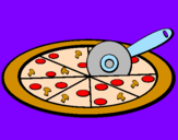 Desenho Pizza pintado por sofia s