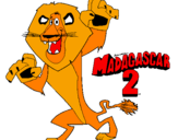 Desenho Madagascar 2 Alex pintado por rrrrrrrrrrrrr