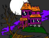 Desenho Casa encantada pintado por sumaya