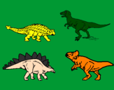 Desenho Dinossauros de terra pintado por rrecs