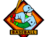 Desenho Logo de basebol pintado por Pedroalex
