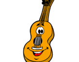 Desenho Guitarra espanhola  pintado por m