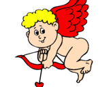 Desenho Cupido pintado por Daniel