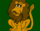 Desenho Leão pintado por lucas GUILHERME