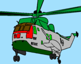 Desenho Helicoptero de resgate pintado por MATHEUS HENRIQUE