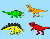 Desenho Dinossauros de terra pintado por pedro                    