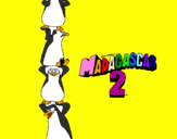 Desenho Madagascar 2 Pingüinos pintado por bruno