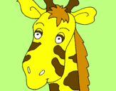 Desenho Cara de girafa pintado por catarina