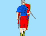 Desenho Soldado romano pintado por frxffrssrtedrr