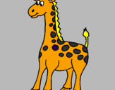 Desenho Girafa pintado por João Vitor