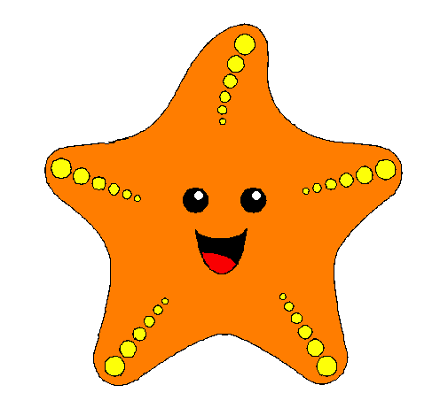 Desenho Estrela do mar pintado por hanon