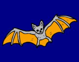 Desenho Morcego a voar pintado por tomas
