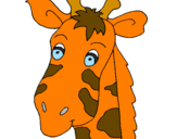 Desenho Cara de girafa pintado por samir