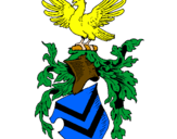 Desenho Escudo de armas e águia pintado por dany