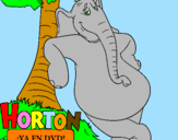 Desenho Horton pintado por giovana e cassio disk 