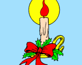 Desenho Vela de natal pintado por yssa