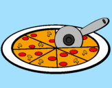 Desenho Pizza pintado por alanis