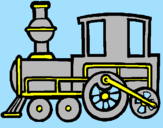 Desenho Comboio pintado por Ines cardeira