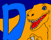 Desenho Dinossauro pintado por hiago