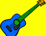 Desenho Guitarra espanhola II pintado por maiarinha