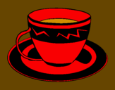 Desenho Taça de café pintado por humberto
