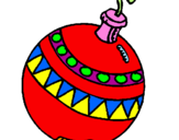 Desenho Bola de natal pintado por Rayane