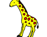 Desenho Girafa pintado por joão pedro da silva ramos