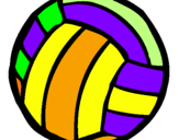 Desenho Bola de voleibol pintado por Lipinho