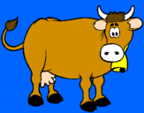 Desenho Vaca leiteira pintado por NANA