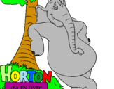 Desenho Horton pintado por helo