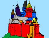 Desenho Castelo medieval pintado por Arthur belini