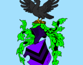 Desenho Escudo de armas e águia pintado por Kharollina