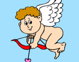 Desenho Cupido pintado por Onda