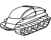 Desenho Nave tanque pintado por diogo