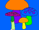 Desenho Cogumelos pintado por TIAGO