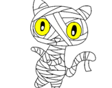 Desenho O gato momia pintado por joao victor