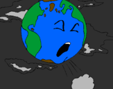 Desenho Terra doente pintado por Francisco